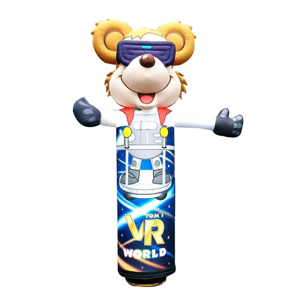 Space Toy Bear Customized Outdoor Advertising Inflatable Air Sky Dancer with blower 1